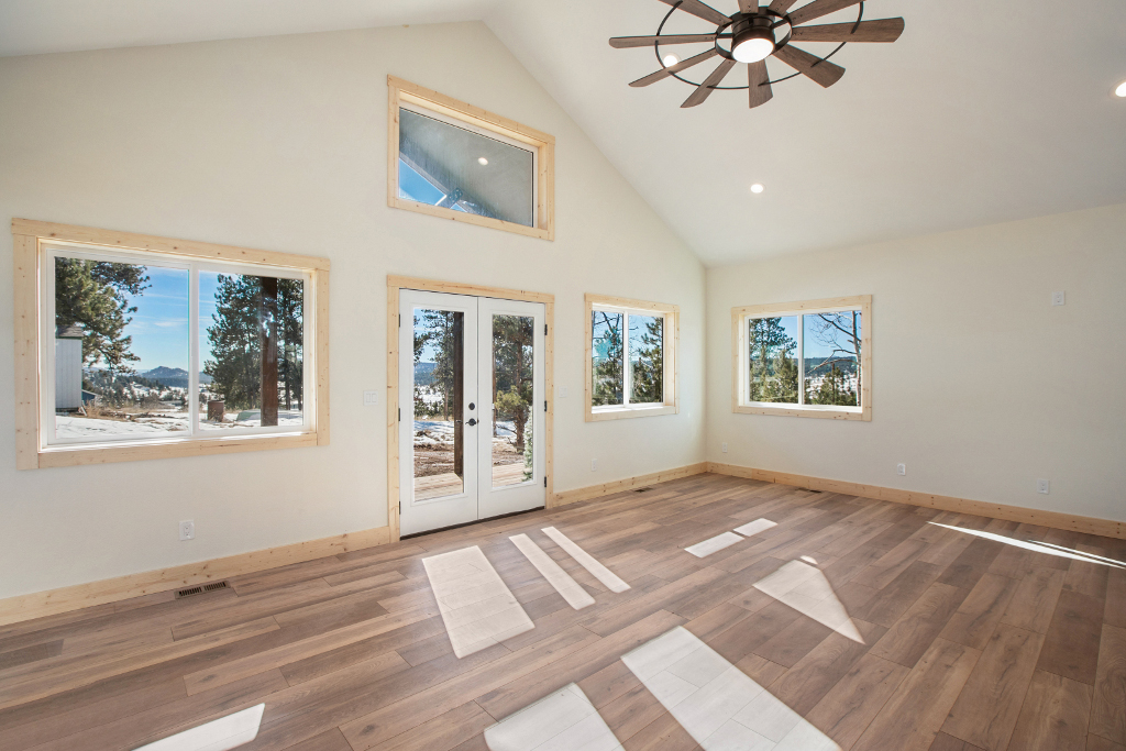 New Custom Home Living Room in Florissant near Woodland Park